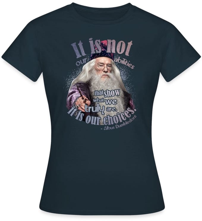Harry Potter Albus Dumbledore Citaten T-Shirt Dames