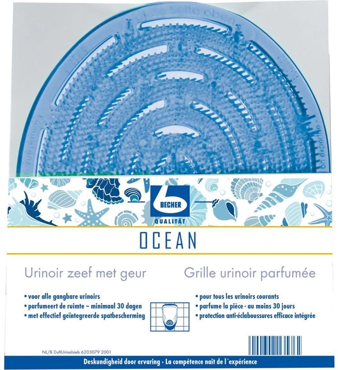 Dr. Becher Urinoirzeef met geur ocean breeze - Per stuk