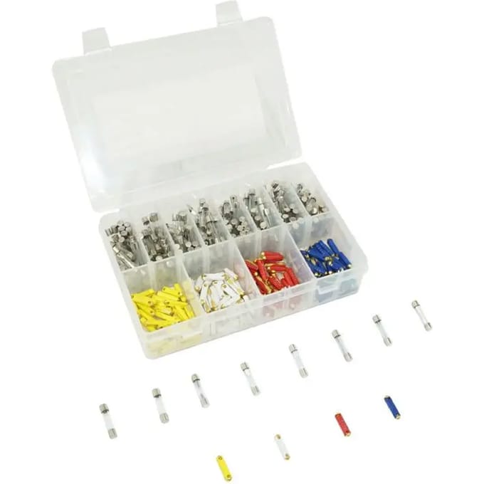 Set van 340 ronde plastic glaszekeringen P2R 1 - 40A