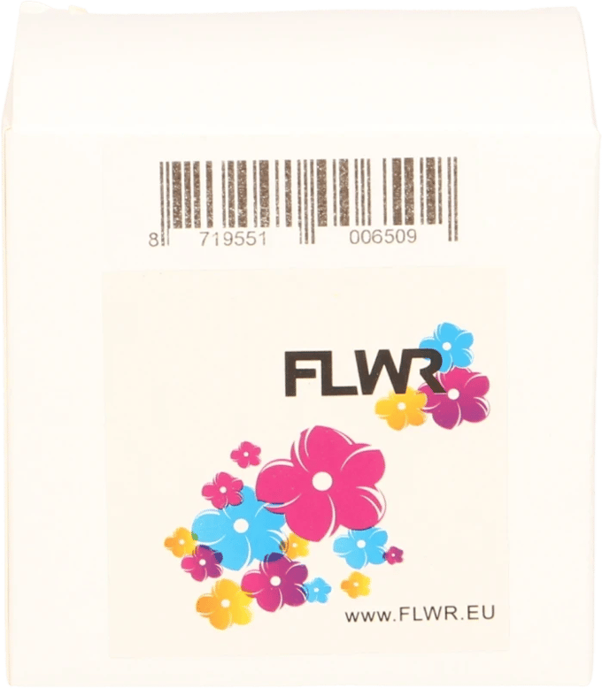 FLWR - Printetiket / 99018 / Wit - Geschikt voor Dymo