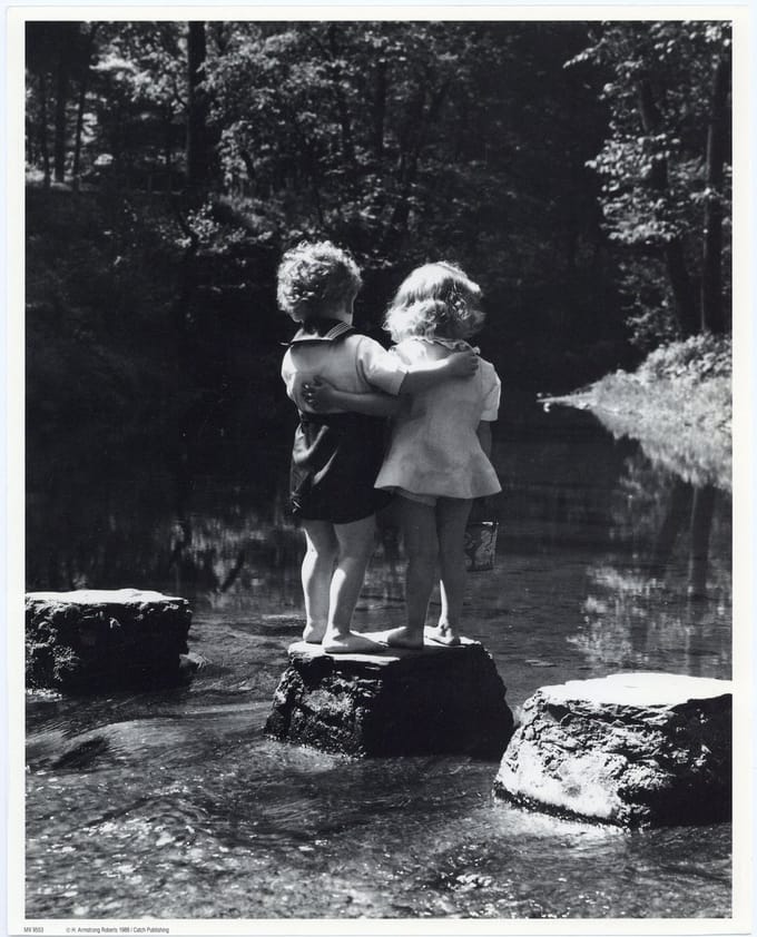 Mini zwart-wit poster - Rocky Love - H. Armstrong Roberts - 24x30 cm