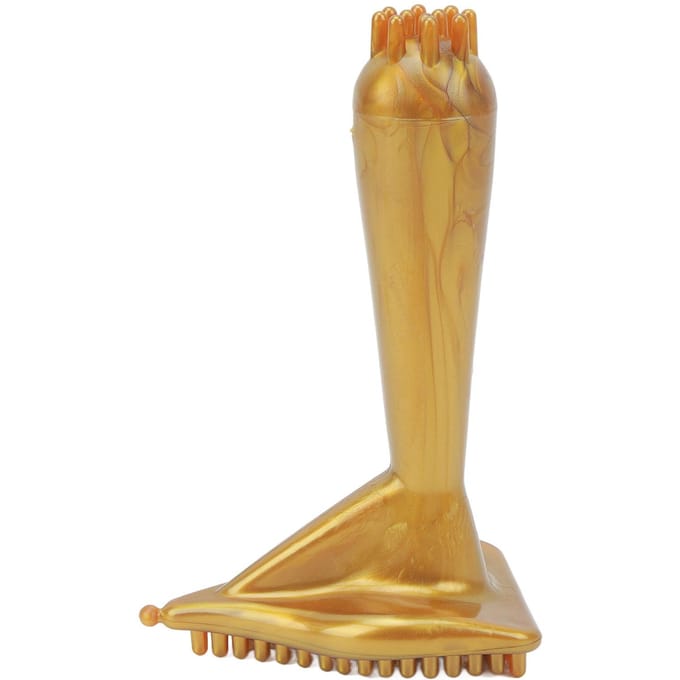 Driehoekige Meridianen Massage Borstel Exfoliërende Sterk Magnetische Meridianen Borstel voor Taille Buik beige
