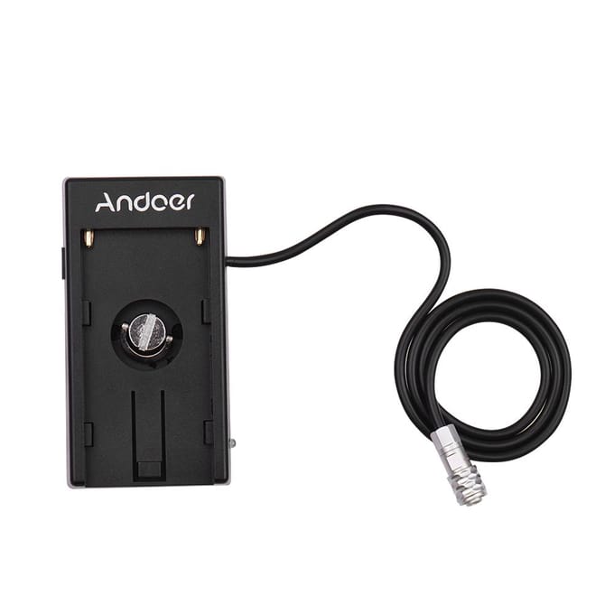 Camera DV-batterijvoeding Mount Plate Adapter voor Blackmagic Cinema Pocket Camera BMPCC Straight Wire zwart