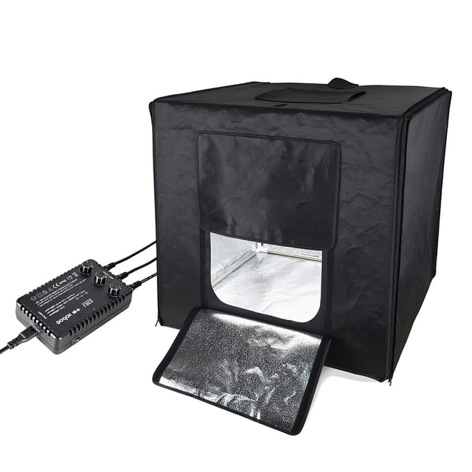 80*80*80cm LED Mini Fotografie Studio Schieten Tent Softbox met 3pcs LED Light Board 5800K CRI EU Plug black