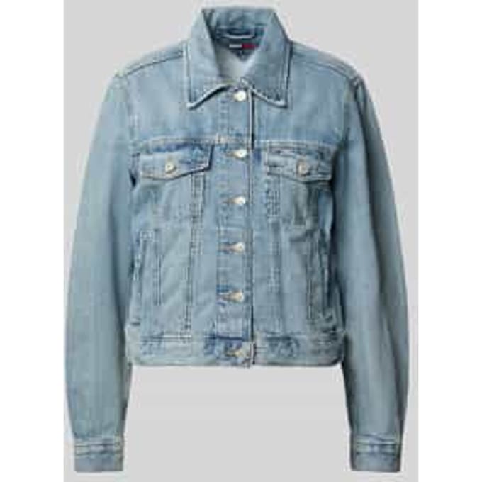 Tommy Jeans Jas Classic Trucker Ext Dw0dw22720 1ab Denim Light Dames Maat - S