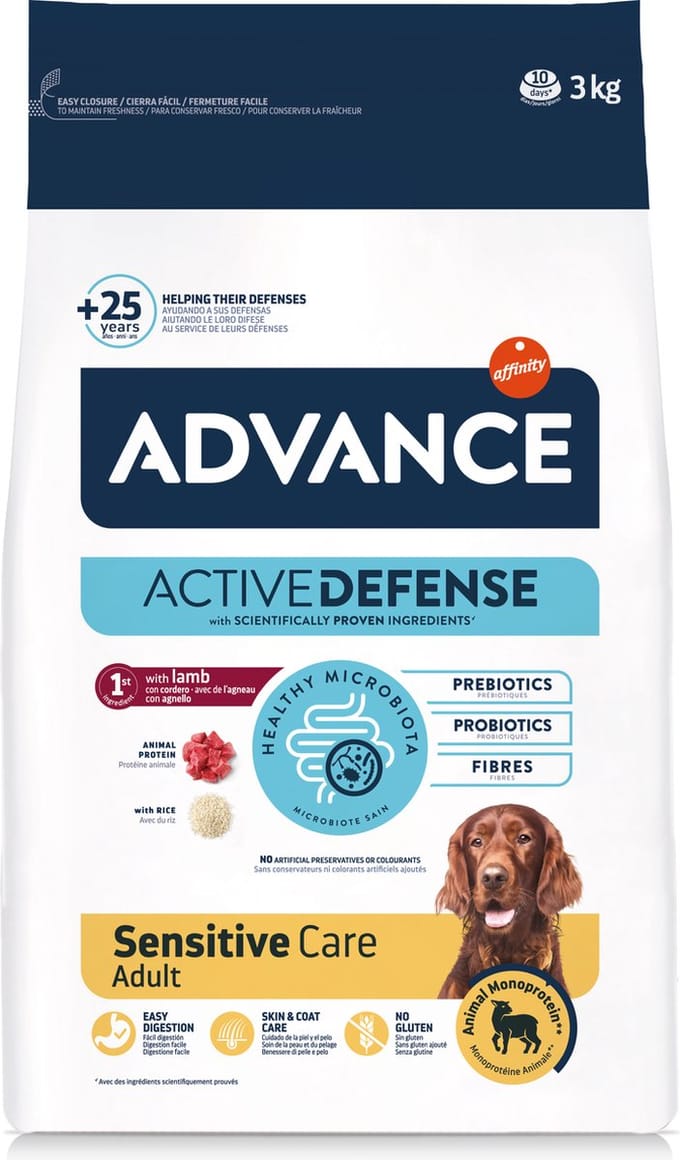 Advance - Sensitive - Lamb/Rice - Hondenvoer - 3 kg