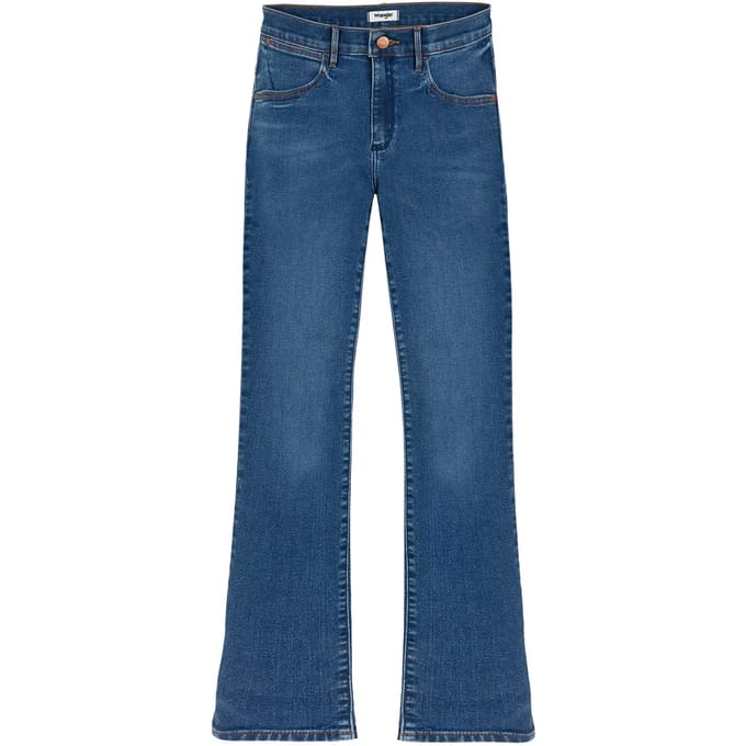 Wrangler Bootcut Spijkerbroek Blauw 29 / 30 Vrouw