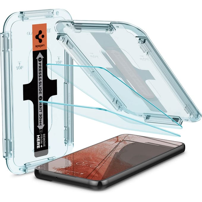 Spigen GLAStR EZ Fit Screenprotector 2 Pack + Applicator voor de Samsung Galaxy S22