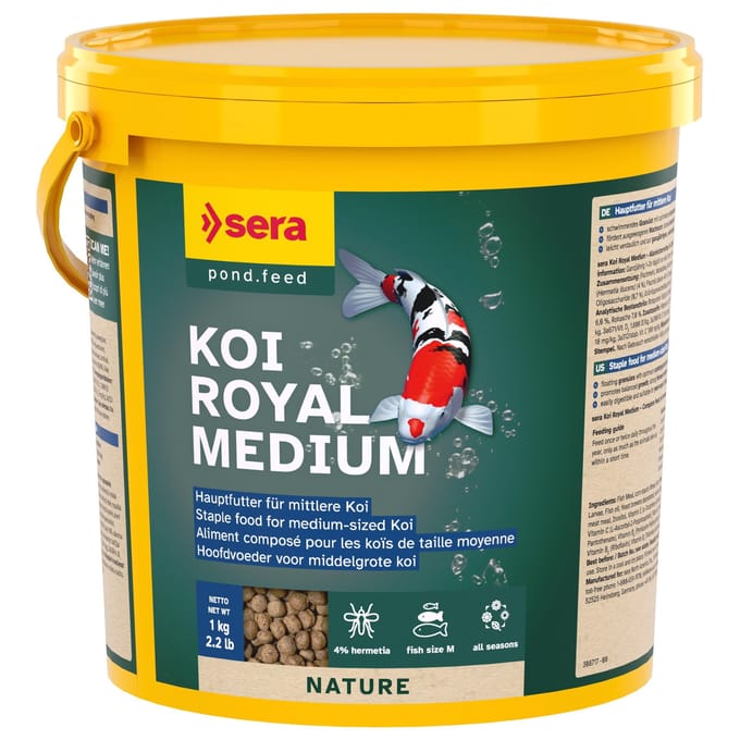 3,8 L Koi Royal Medium Granulaat Sera Hoofdvoer voor Koikarpers