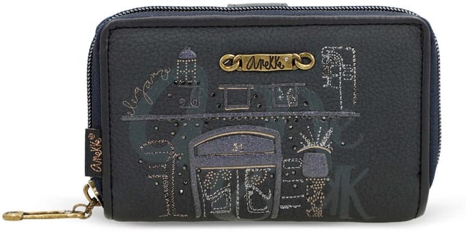Anekke portemonnee Boutique Wallet Multicolor donkerblauw