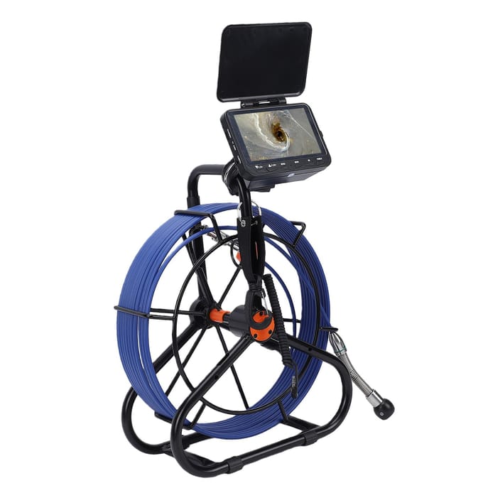 1080P HD Rioolinspectiecamera met 4,3 Inch LCD Scherm Flexibele Afvoerbuis Inspectiecamera US Stekker 20m 20m black