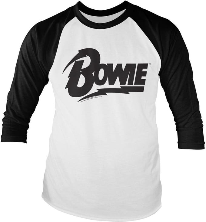 David Bowie Logo Baseball Long Sleeve Tee PS-19-DBO009-H52-5
