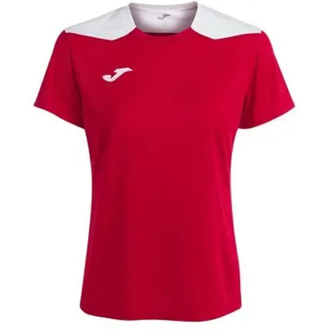 Joma Championship VI Shirt Korte Mouw Dames - Rood / Wit | Maat: S