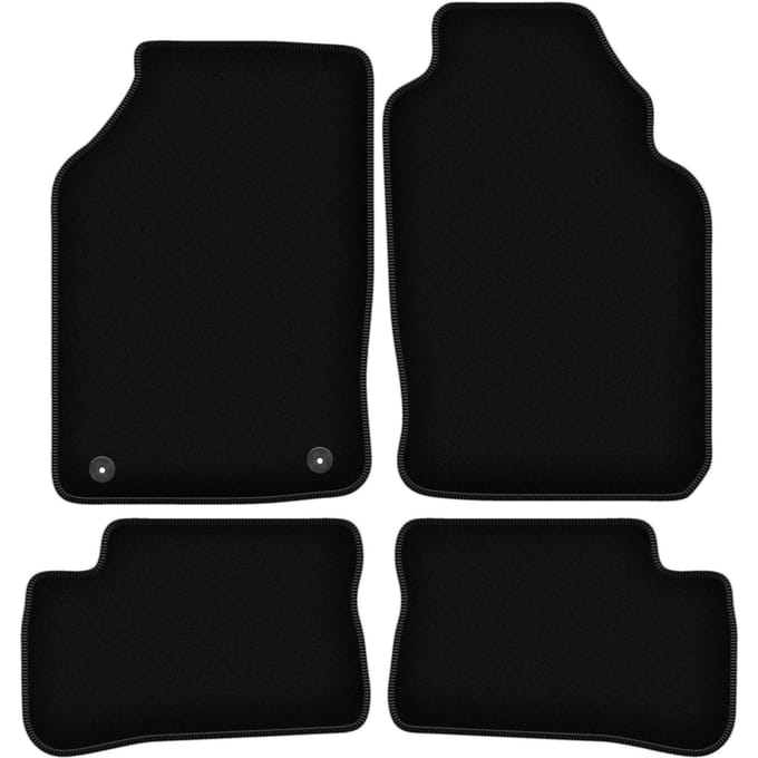 BASIC zwarte veloursmatten voor: Nissan 100NX coupé, targa (1990-1995)