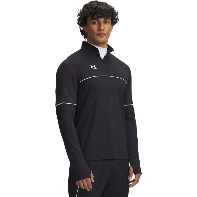 Under Armour UA M Challenger Training QZ Heren Sporttrui - Zwart - Wit
