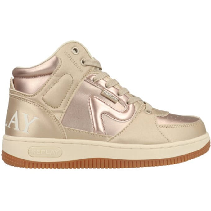 Replay - Epic Jr 18 - Meisjes - Hoge Sneaker - Platinumkleur - Maat 30