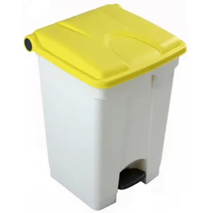 Engels Witte Pedaal-afvalbak – 45 Liter, Pp Kunststof
