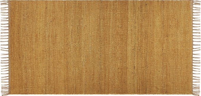 LUNIA - Jute vloerkleed - Mosterdgeel - 80 x 150 cm - Jute