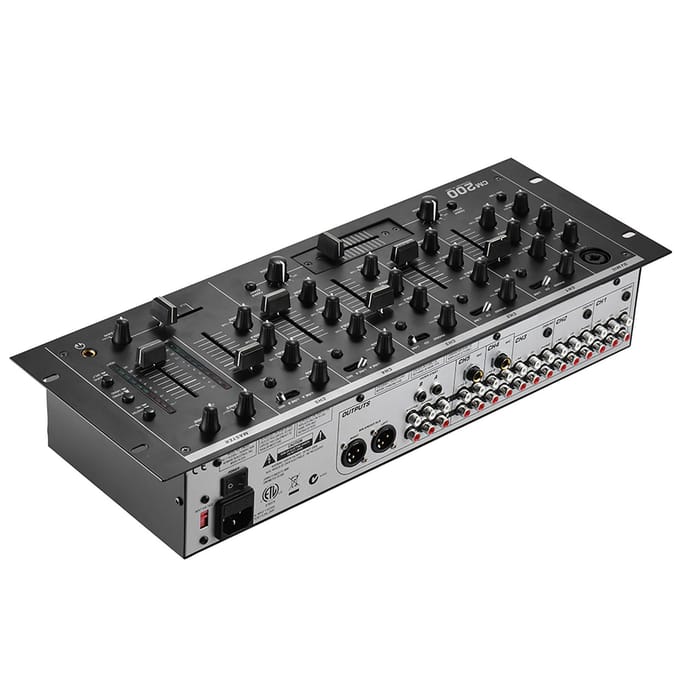 Professionele 5-kanaals DJ-rackgemonteerde stereomixer-mengconsole