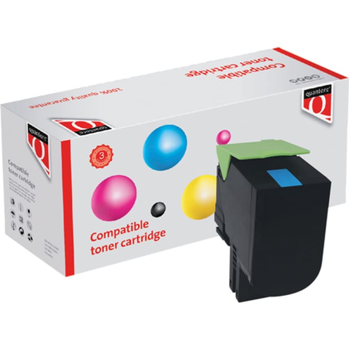 Tonercartridge Quantore alternatief tbv Lexmark 70C0X20 blauw
