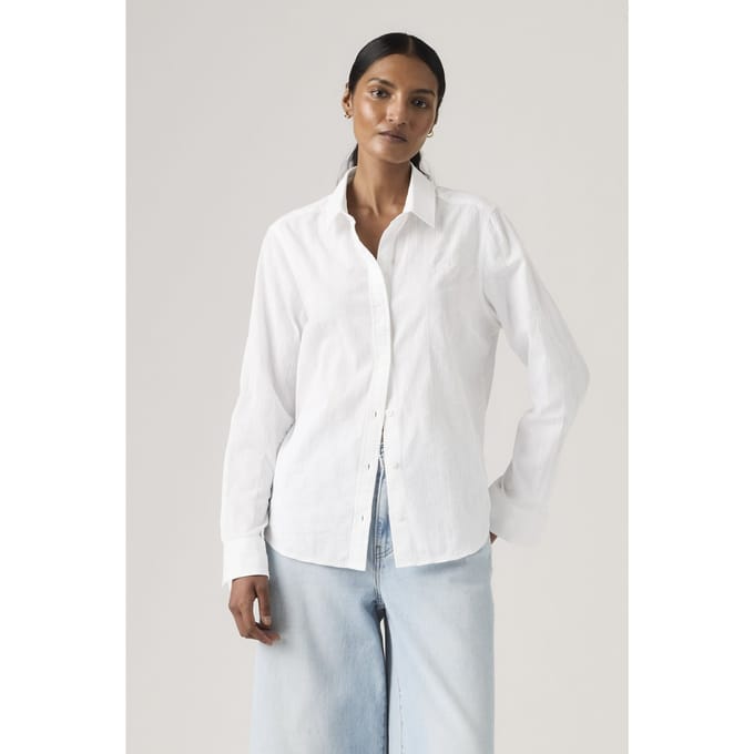 Levi's Classic Shirt Maat: S | Overhemden Outlet | Dames | Wit