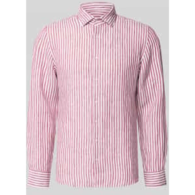 slim fit zakelijk hemd met kentkraag