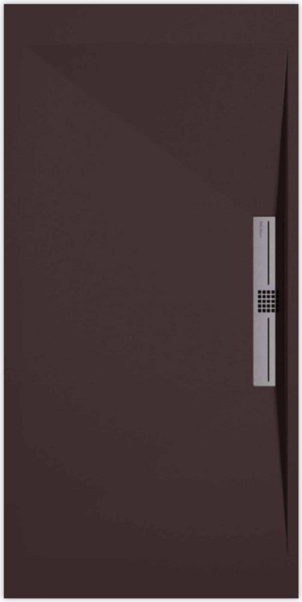 Sanifun douchebak Stone Side Chocolate Smooth 1100 x 800 S