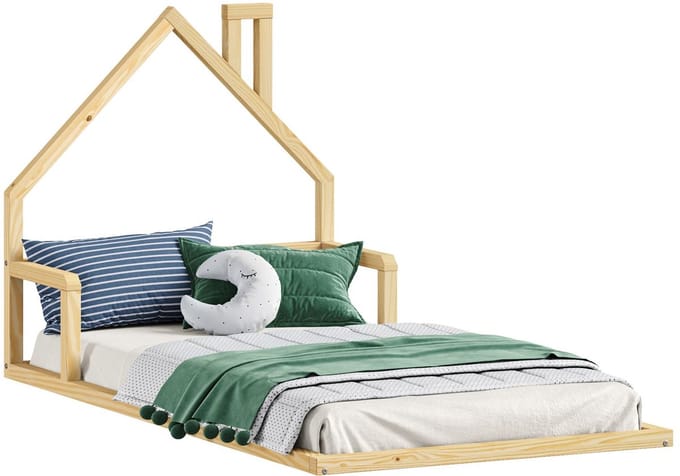 Vloerbed ELOA 90 x 200 cm – Naturel