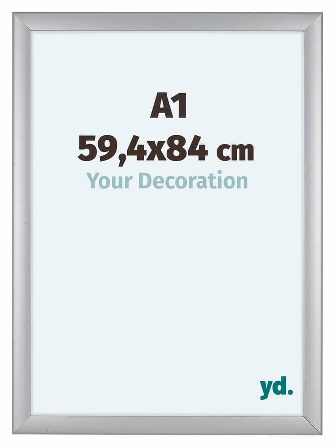 Your Decoration - Fotolijst A1 59,4x84 cm - MDF - Zilver Mat - Como