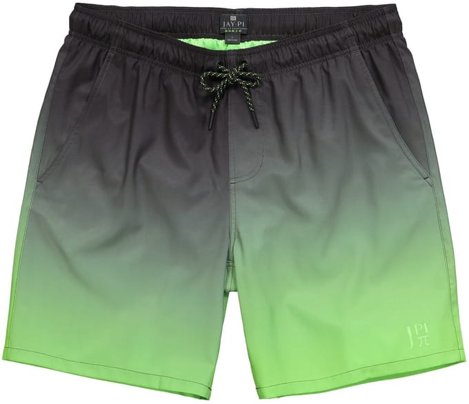 JAY-PI - Heren - Zwemshort beachwear elastische band batiklook - Grasgroen - Maat 7XL