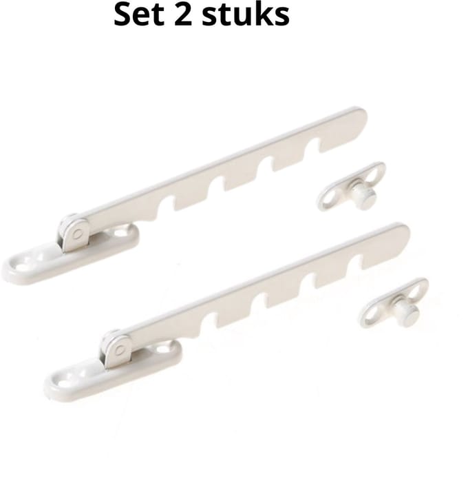 Raamuitzetter 4 Niveautype Wit 2 Stuks
