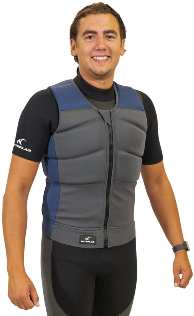 Watrflag Brest Impactvest Half padded - Blauw/Grijs - Unisex - Neopreen S
