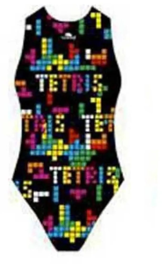 Turbo Tetris Zwemkleding Zwart M Vrouw