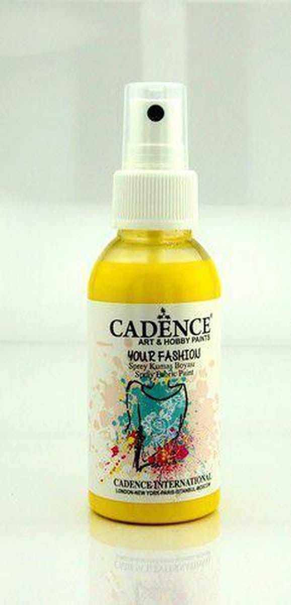 Cadence Fashion Spray Fabric Paint 100 ml Lemon Yellow