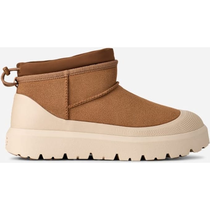 UGG® Cl Ultra Mini Weather Hybrid for Men in Brown, Size 7, Suede/Polyester/Wool