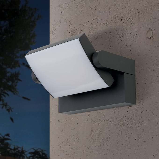 ORION LED buitenwandlamp Ginger, IP54, CCT. antraciet