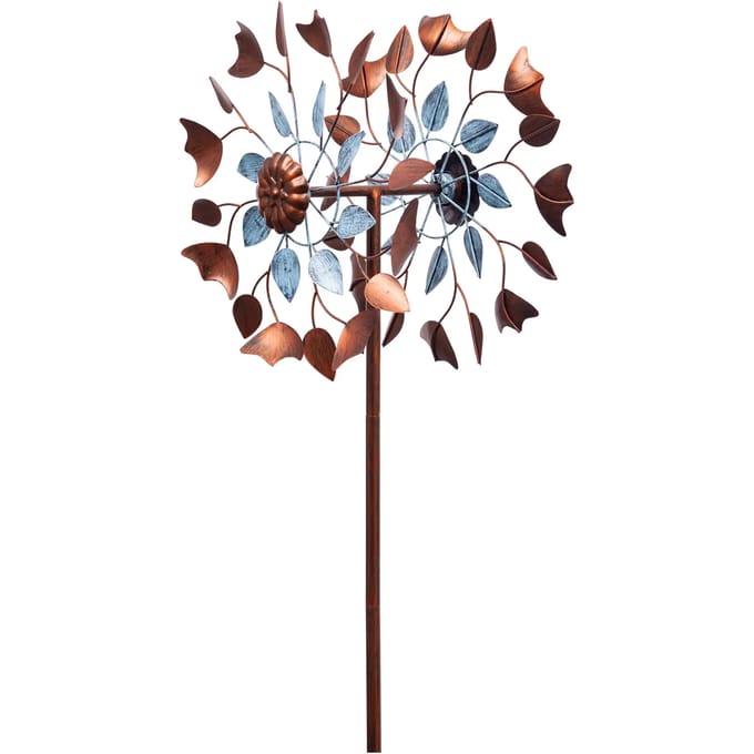 Windvanger HQ Metal Wind Spinner: Copper Leaf Duett 110223 Brons 36 x 122 cm
