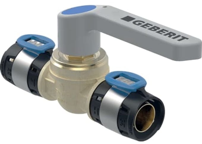Geberit FlowFit kogelkraan met bedieningshendel, DN 20, 619.852.00.1