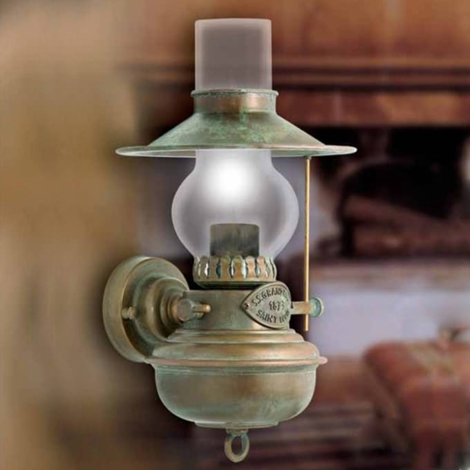 Moretti Luce Wandlamp Guadalupa, olielamp design