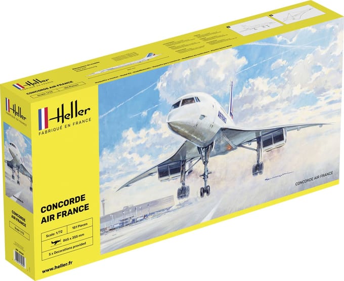 Heller Modelbouwpakket Militaire voertuigen - 80469 Concorde AF Plane Plastic - 1:72 - Modelbouw