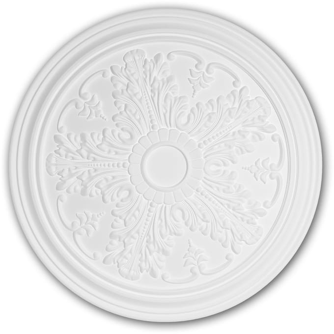 Plafond Rozet 156034 Profhome Sierelement plafond centrum neo-classicisme stijl wit Ø 51,2 cm