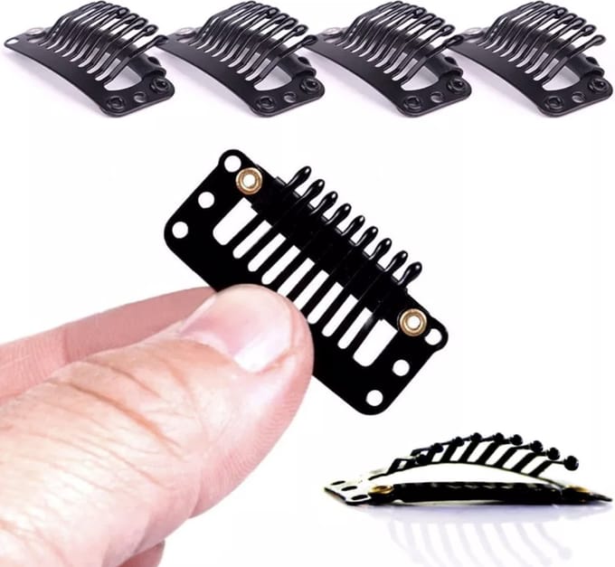 Hiden - Haar Extensions Clips - Hair Extensions Clip in - Haar clips - Pruik Clips - 10 stuks