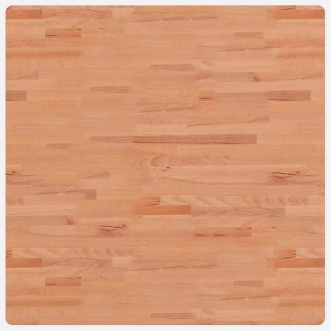 Vierkant Massief Houten Tafelblad Beukenhout 90x90 cm