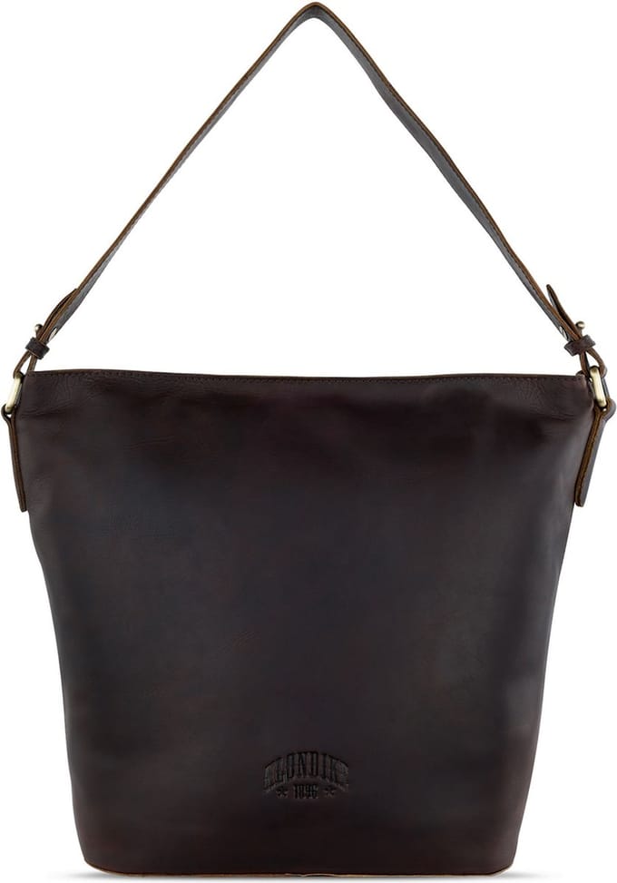 KLONDIKE 1896 Schoudertas Rush Samanta Ladies Bag Darkbrown Donkerbruin