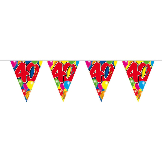 Folat - Vlaggenlijn 40 jaar Ballonnen (10 meter)