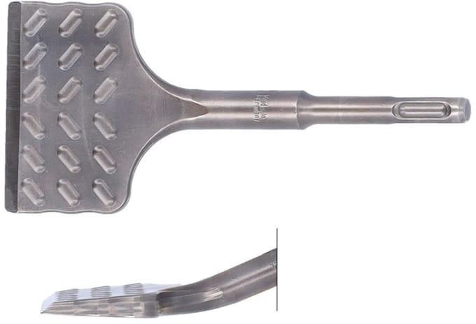 Rotec TEGELBEITEL SDS+ GEBOGEN V-BREAKER 75X165MM