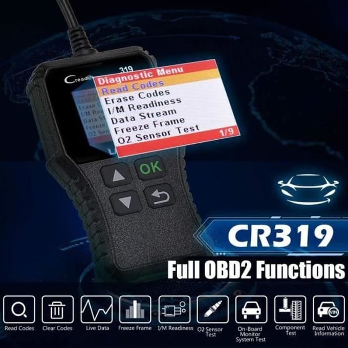 LAUNCH CR319 Auto Diagnostische Koffer OBD2 Scanner Foutcode Lezer in het Frans