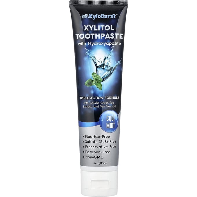 Xyloburst, Xylitol Toothpaste, Cool Mint, 4 oz (113 g) white