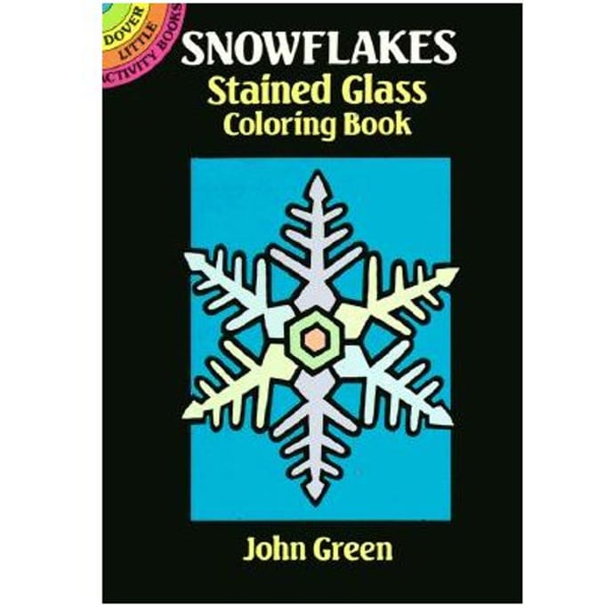 Snowflakes Stained Glass Colouring Book - Green, John