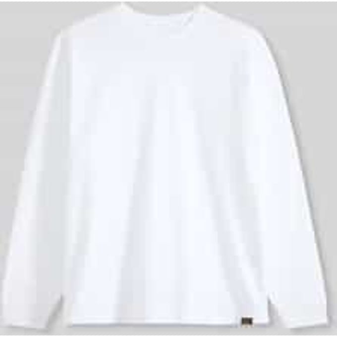 relaxed fit shirt met lange mouwen van puur katoen